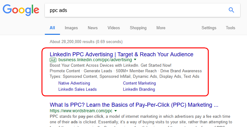 Ad for PPC Advertising