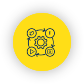 social media automation icon